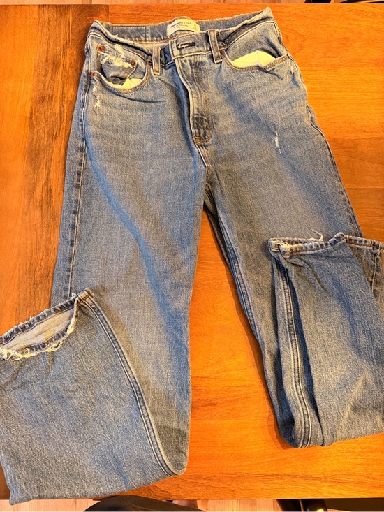 Abercrombie & Fitch Pants - Abercrombie & Fitch Light Blue Denim High-Rise Jeans